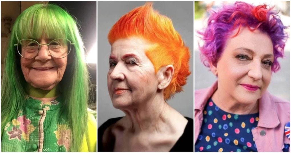 Dôkaz, že vek je len číslo: 20 milých babičiek, ktoré sa rozhodli zmeniť svoje sivé vlasy na niečo pestrejšie